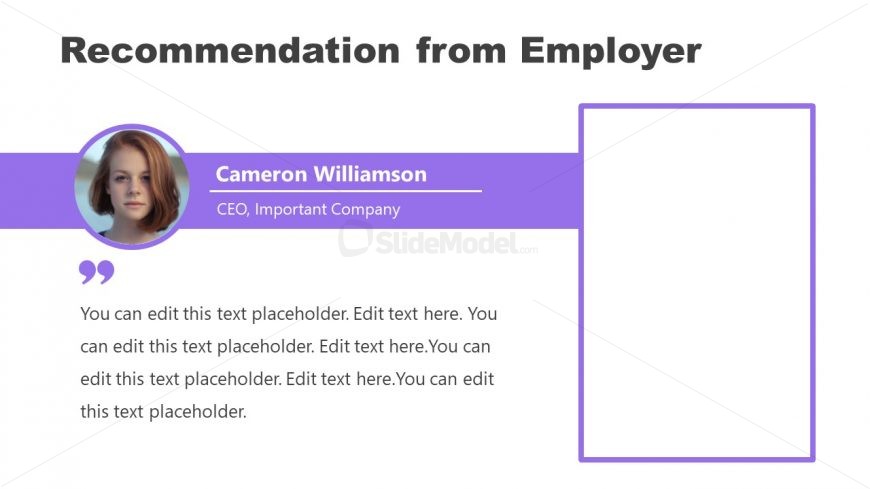 PowerPoint Quote Template in Self Introduction PPT