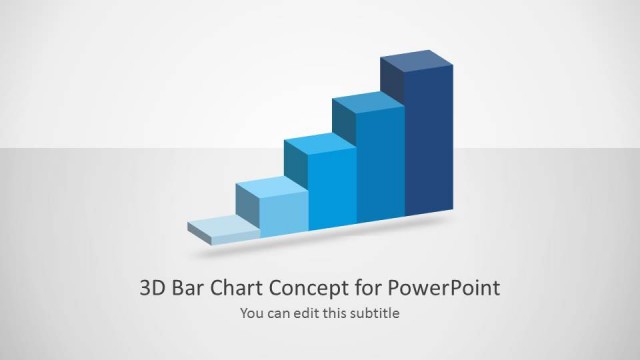 3D Bar Chart Concept for PowerPoint