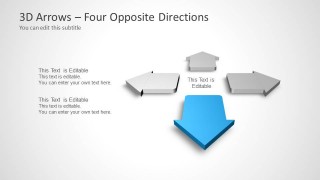 4 Arrows for PowerPoint Slide Design