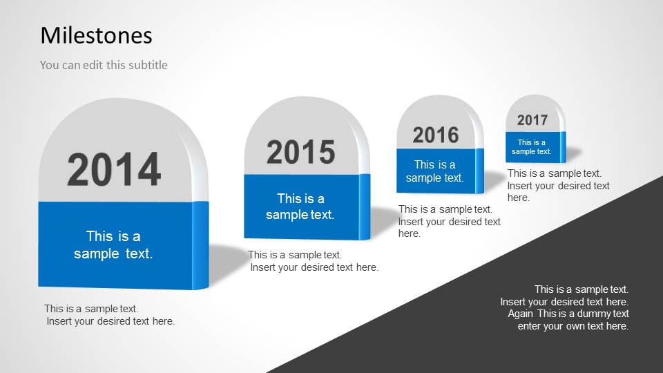 flow powerpoint in chart process Milestones Template SlideModel  PowerPoint for