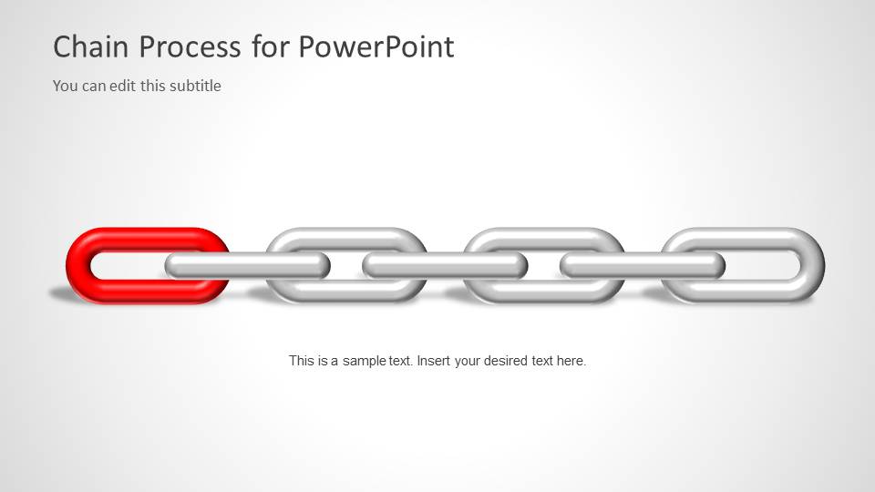 Chain Process Diagram For Powerpoint Slidemodel 6073