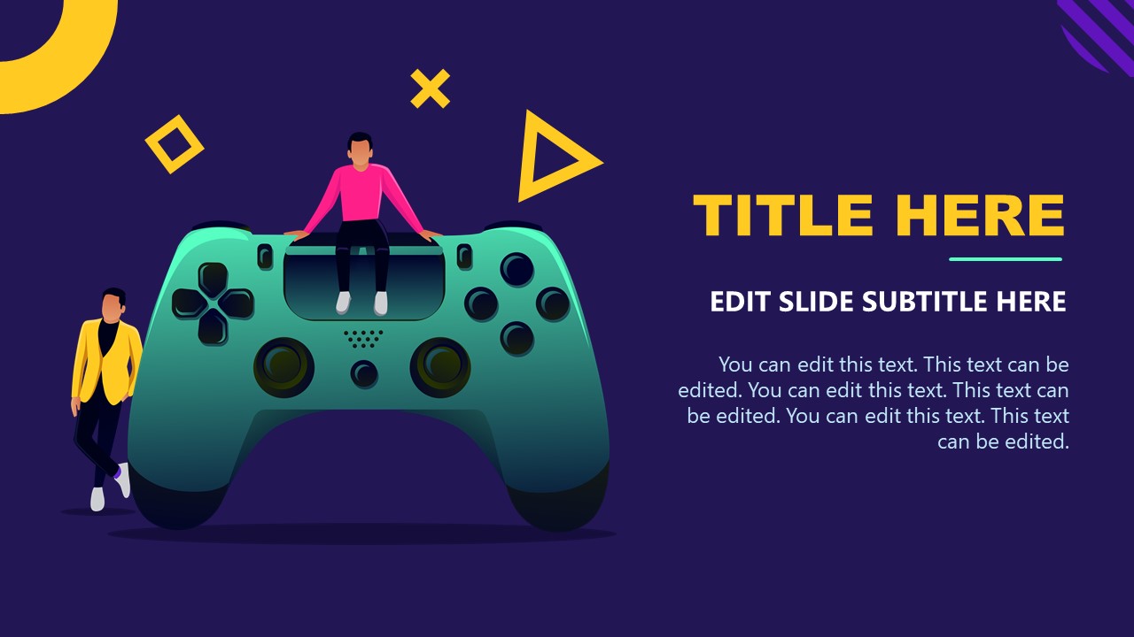 Startup Presentation Video Games Industry Template SlideModel