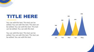 PPT Template Slide Showing Editable Data Chart