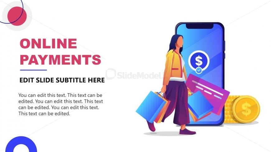 Online Payments Slide Template