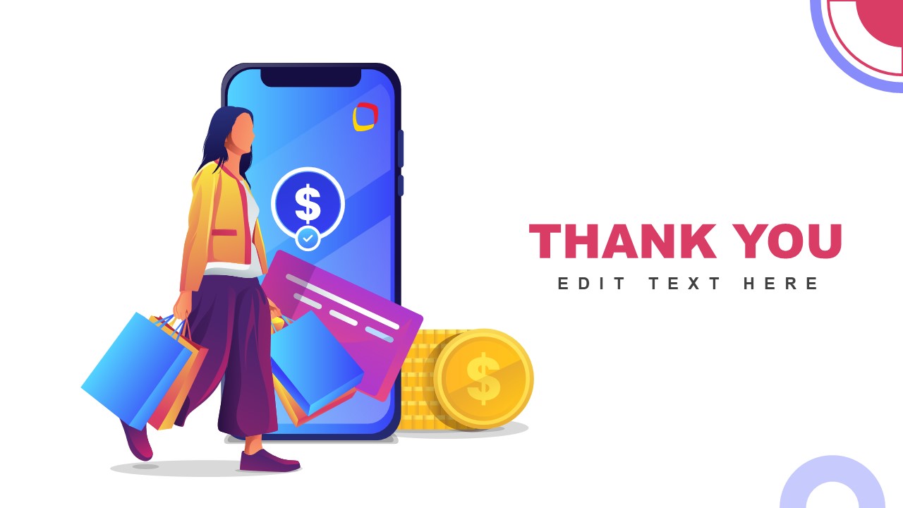 Thank You Online Payment Industry PowerPoint SlideModel