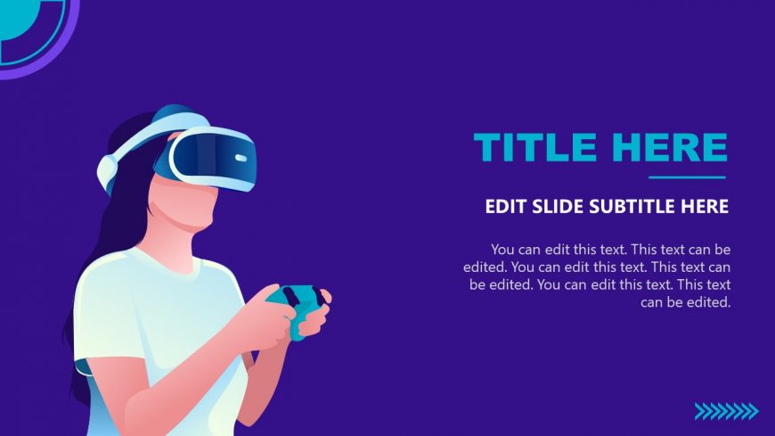 VR Headset and Game Set PowerPoint