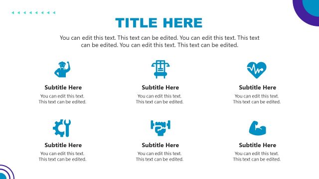 Services Gym Business PowerPoint Icons
