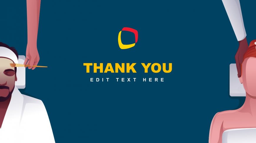 Thank You Slide of Spa Salon Business