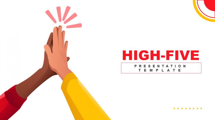 Presentation of Hand High-Fiving in PowerPoint