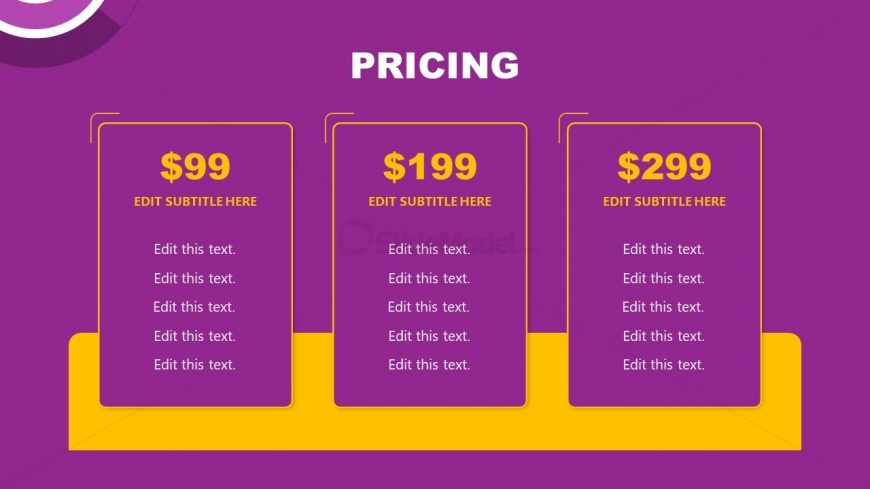 Pricing Plan Slide for Beauty Salon