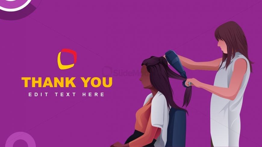 ThankYou Slide for Beauty Salon PowerPoint Template