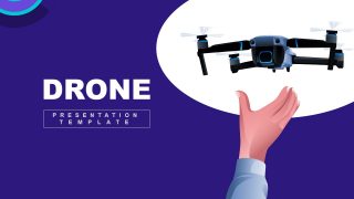 Drone PowerPoint Template First Slide