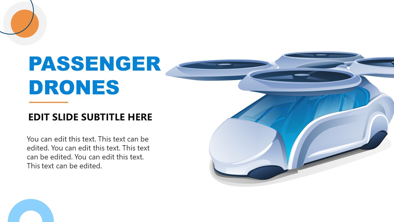 Passenger Drones Technology Slide