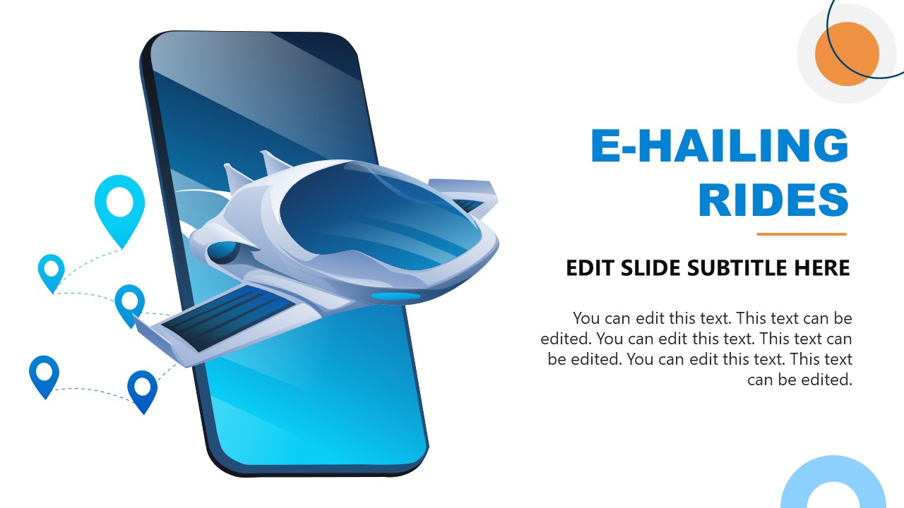 E-Hailing Rides Informative Slide Template