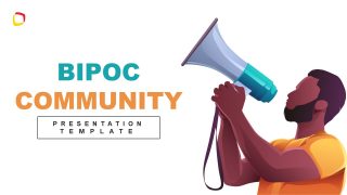 BIPOC Community PPT Template - Cover Slide 