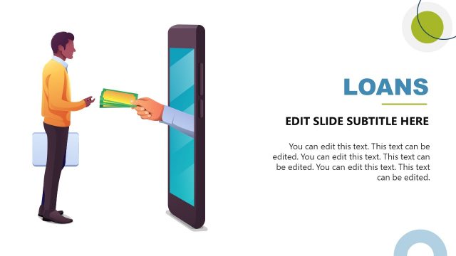 Microfinance PowerPoint Template with Mobile Infographics