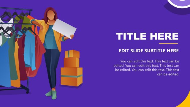 Garage Sale Representation Slide Template