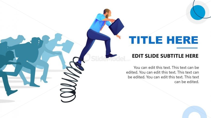 Title Slide of Beat the Market Template for PowerPoint