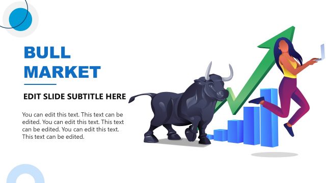 Beat the Market PowerPoint Template – Bull Market Slide