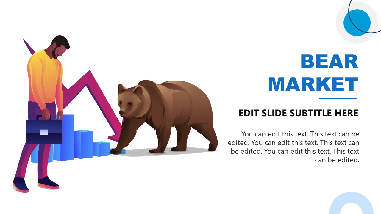 Bear Market Slide for Beat the Market PowerPoint Slide Template