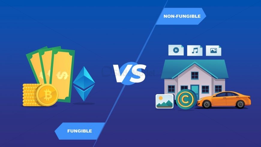 Fungible & Non-Fungible Slide for PowerPoint