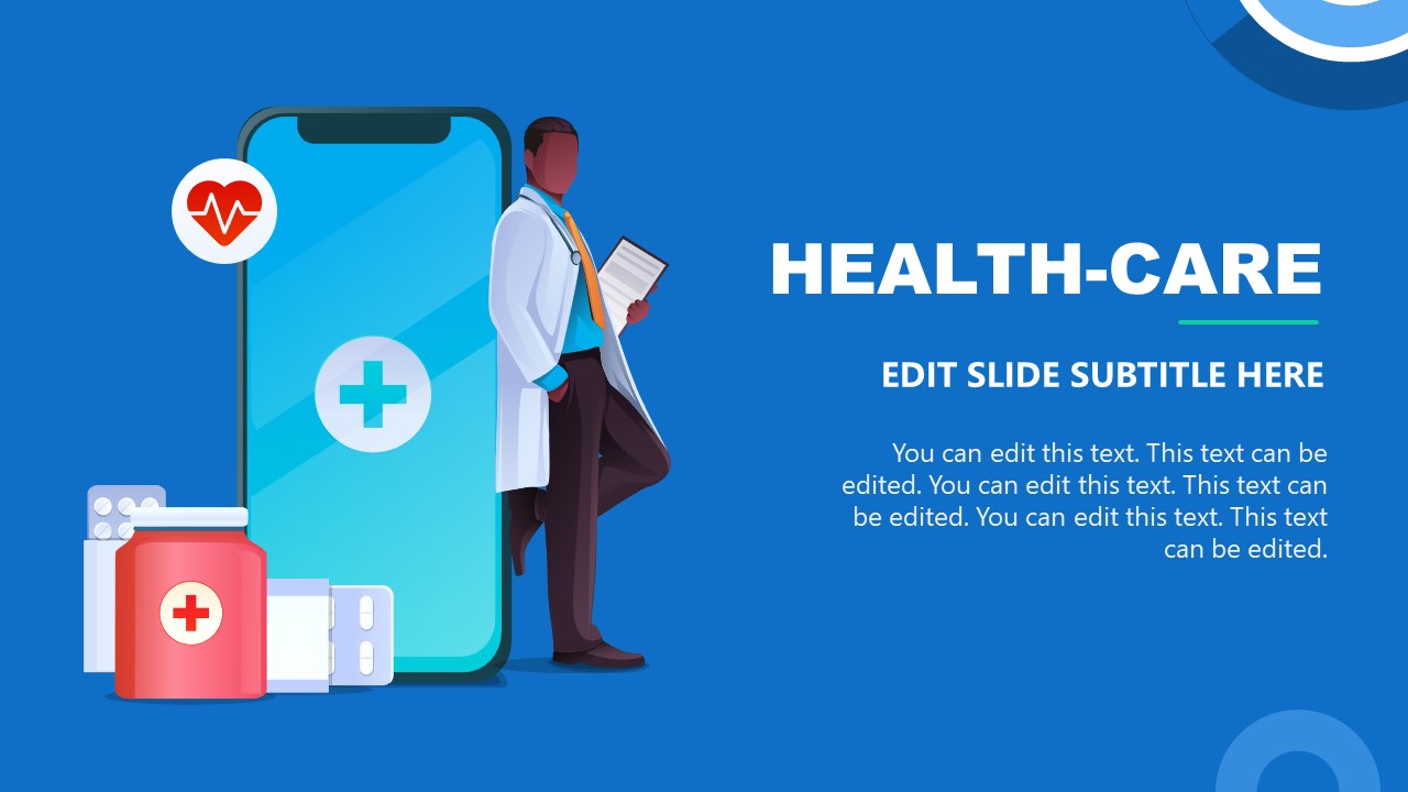 Health Care Slide Template for PPT Presentation