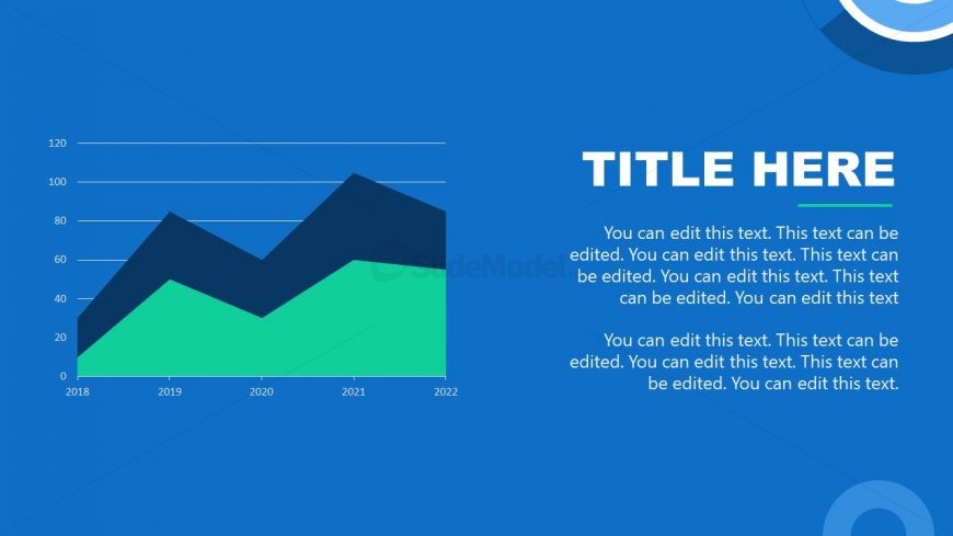 Area Plot for Telemedicine Presentation Template