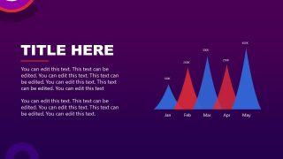 PPT Template Slide with Charts Diagram - Space Travel Industry Presentation