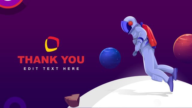 Thank You Slide – Private Space Travel Template