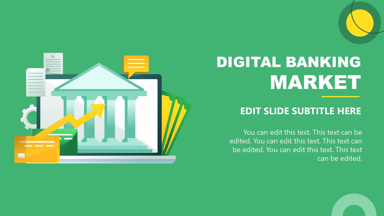 PowerPoint Presentation Slide for Digital Banking Market