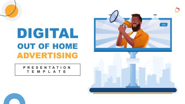 Digital Out of Home Advertising Presentation Template – Title Slide
