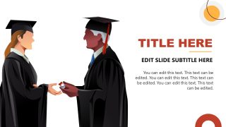 Graduation Ceremony Scene for PowerPoint Presentation