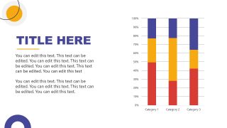 Presentation Template Slide with Data-Driven Bar Graph