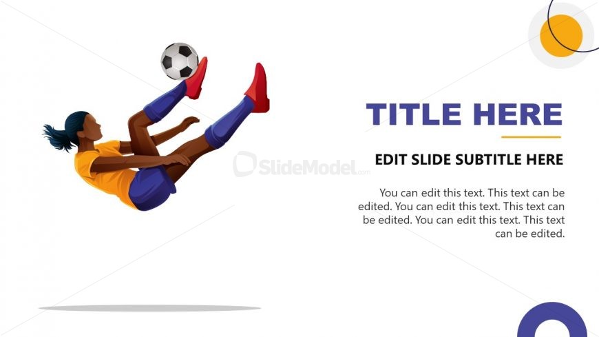 Football Player Human Character Slide
