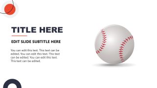 Baseball Creative Image for Presentation