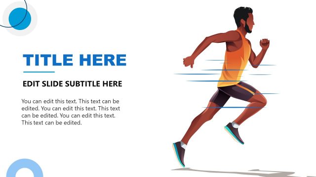 Running Scene PowerPoint Template Slide