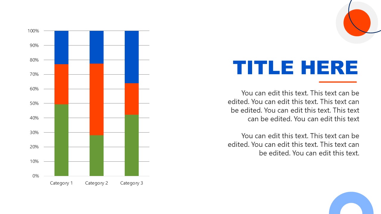Bar Graph for Cycling PowerPoint Template