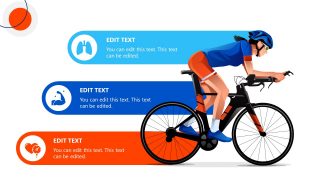 PPT Infographic Slide for Cycling Benefits Presentation