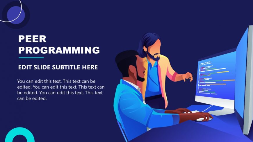 Editable PPT Slide for Peer Programming