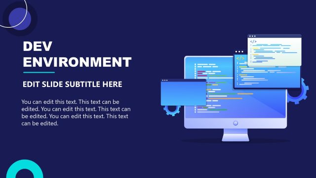 Dev Environment Screen Illustration Slide
