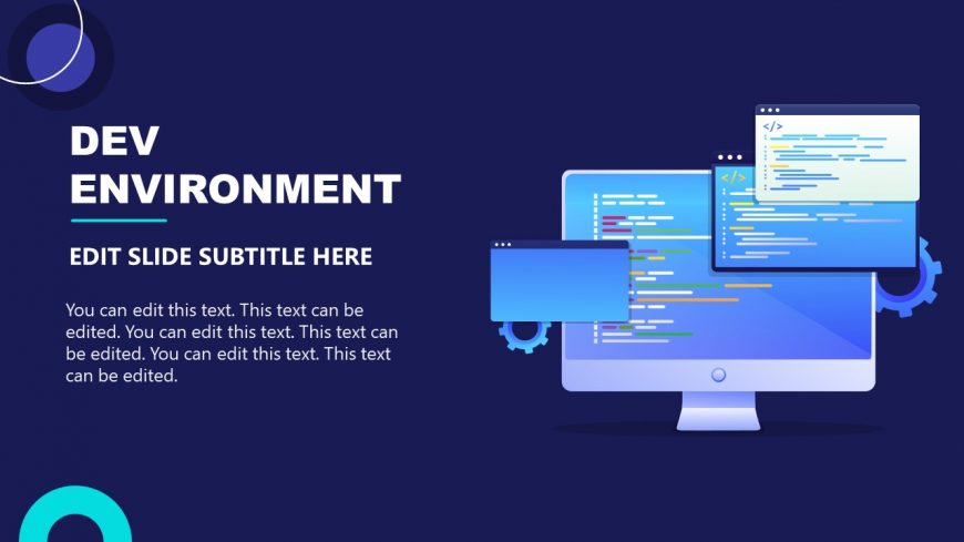PowerPoint Slide Design for Dev Environment Presentation