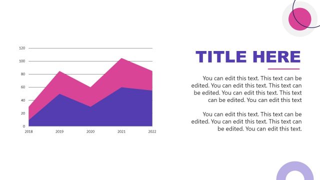 Area Plot Slide for Streaming PowerPoint Template
