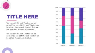 Editable Bar Graph Slide for Streaming PPT Template