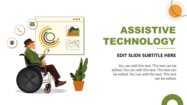 Presentation Slide for Assistive Technology – AgeTech PPT Template