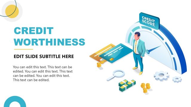 Credit Worthiness Slide for Open Finance Presentation Template
