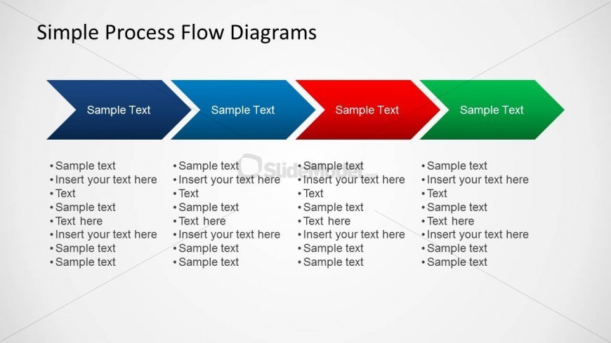 chart powerpoint flow in work SlideModel  Process Slides  Flow Diagram Chevron for Simple