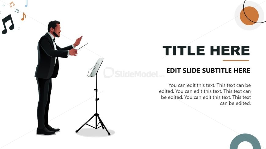 Orchestra Scenes Template Slide for Presentation