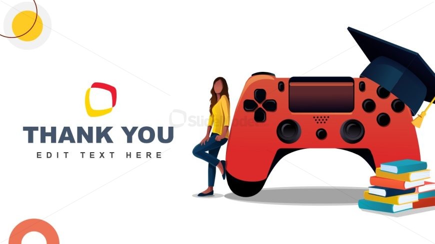 PowerPoint Slide Design for Thank You Slide - Serious Games Presentation