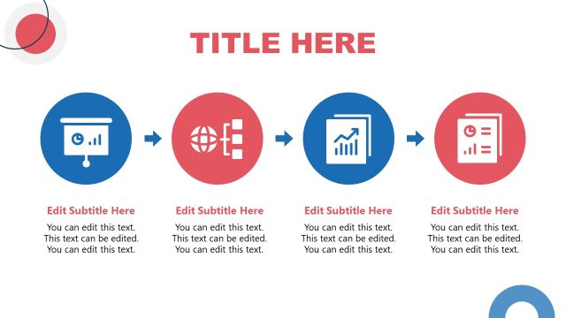 Red & Blue Circles Diagram – Public Speaking Template