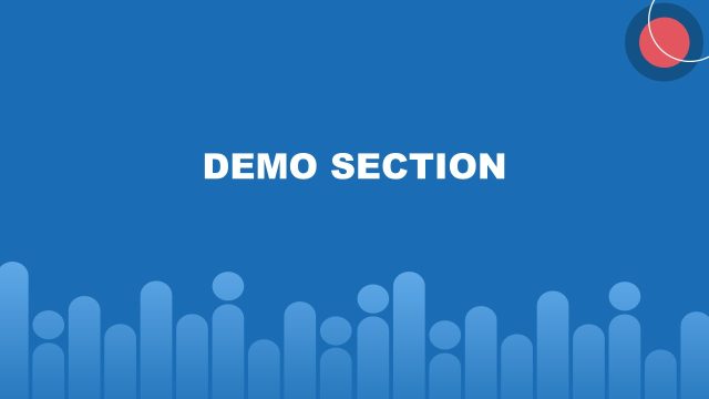 Demo Section Header Slide – Public Speaking PPT Template